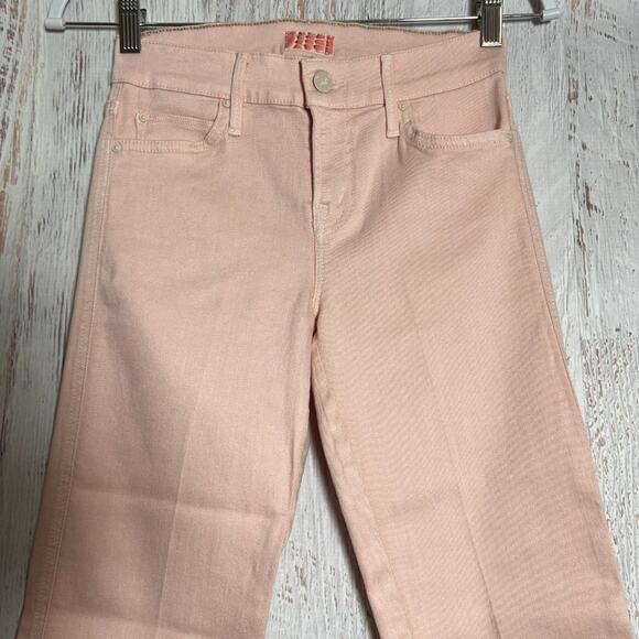 NWT Mother The Rascal Cuff Pop! Jeans SIZE 25 Just Peachy Pink Denim NEW - Picture 8 of 11